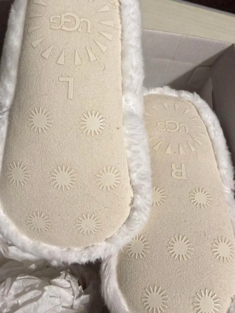 UGG Baby Booties White Size 2-2.5